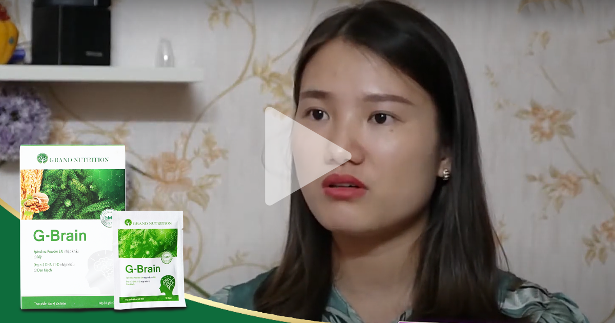 Chị Nguyễn Thị Huệ (Thanh Trì, Hà Nội) - Sử dụng Cốm G-Brain cho con được 5 tháng