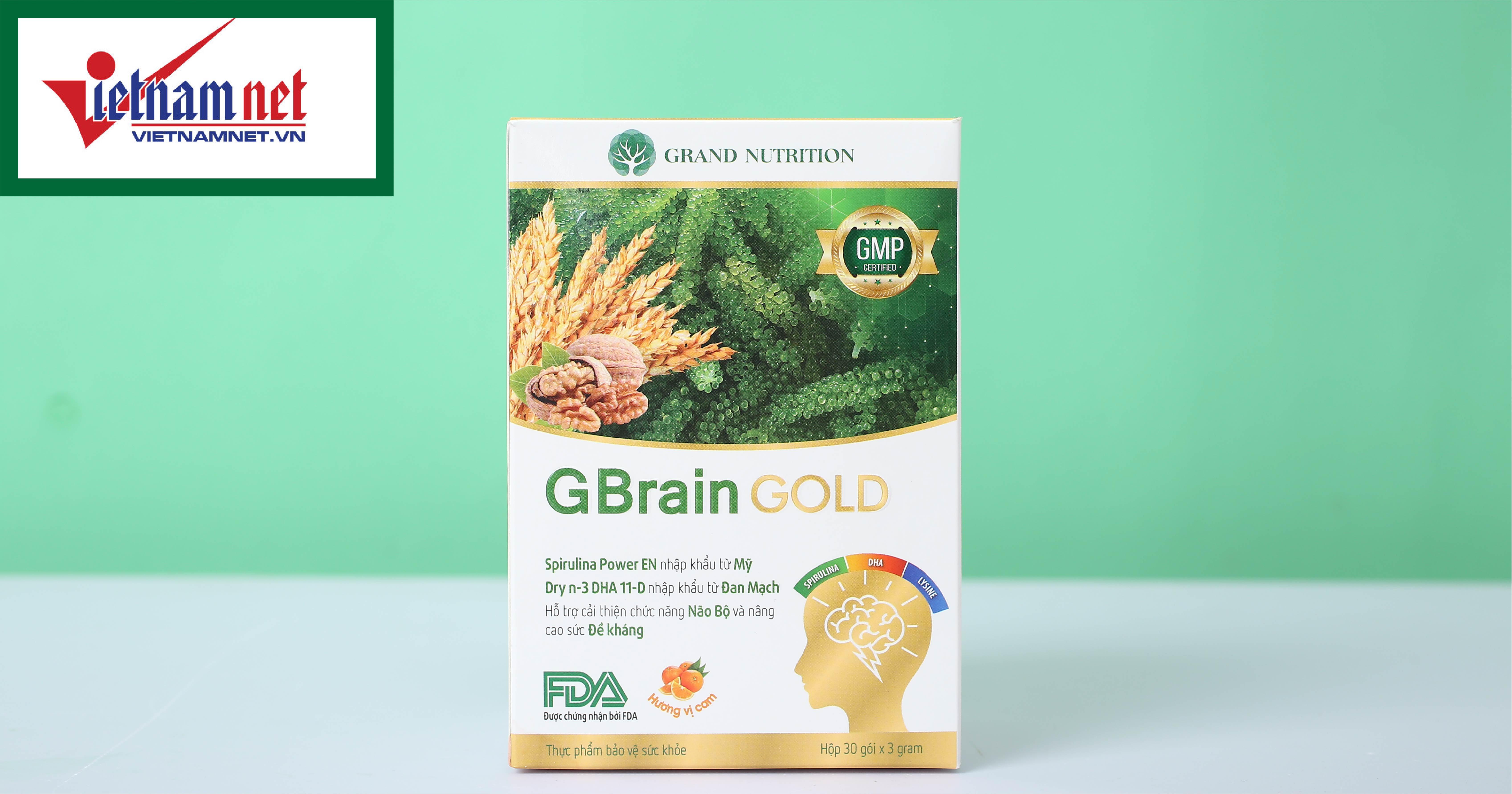 Giải pháp dinh dưỡng cho trẻ phát triển trí tuệ với Cốm trí não GBrain Gold cao cấp