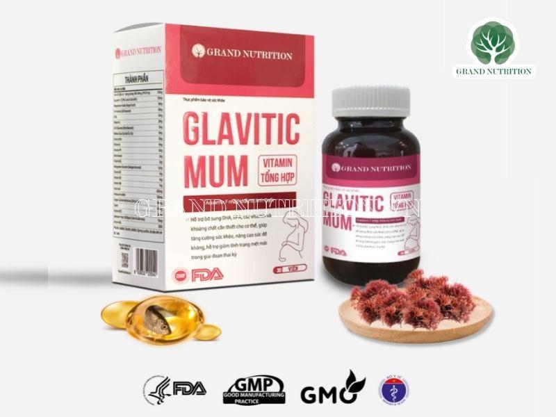 Vitamin tổng hợp Glavitic Mum Tác dụng Cách dùng cho bà bầu và Giá 