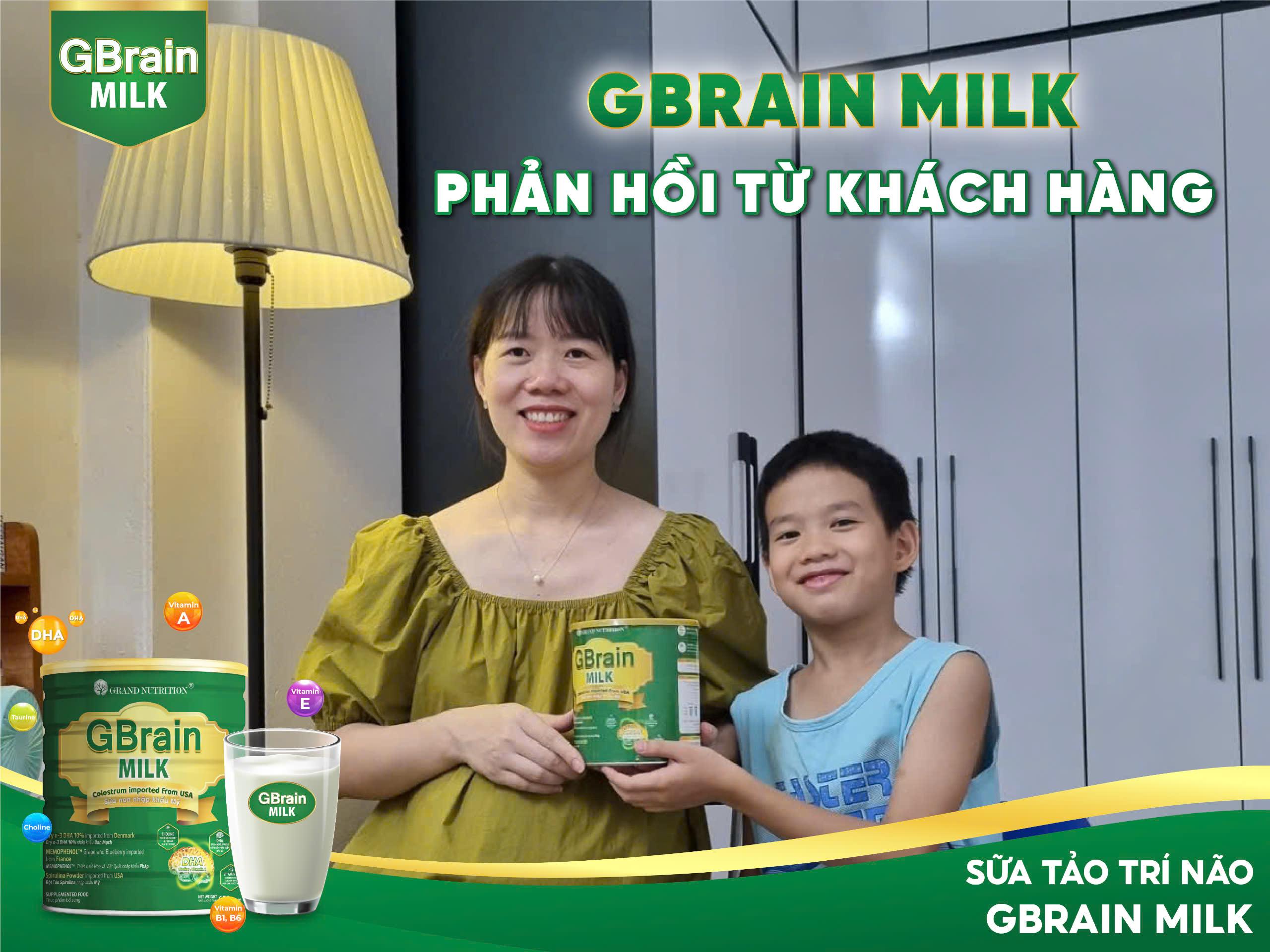 FEEDBACK CỦA KHÁCH HÀNG VỀ SẢN PHẨM SỮA TẢO TRÍ NÃO GBRAIN MILK 