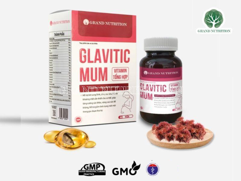 Vitamin tổng hợp Glavitic Mum tác dụng cách dùng cho bà bầu và giá bán