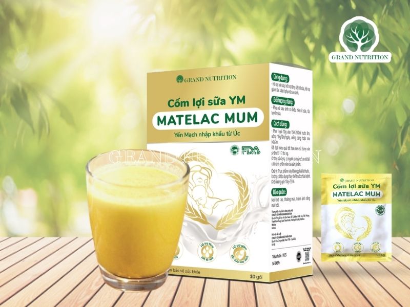 Cách dùng Cốm lợi sữa YM Matelac Mum cách sử dụng Cốm lợi sữa Matelac Mum