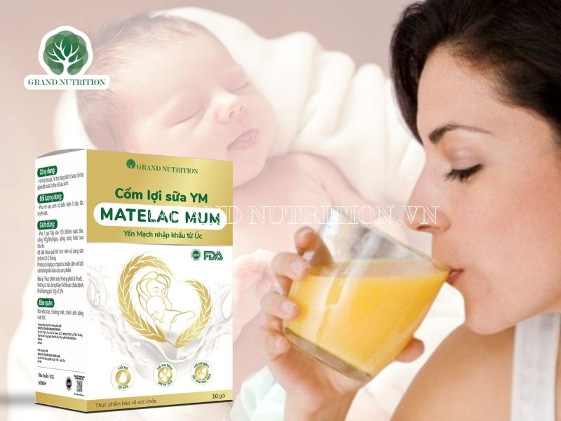 Cách sử dụng Cốm lợi sữa Matelac Mum và lưu ý uống cốm lợi sữa Matelac Mum