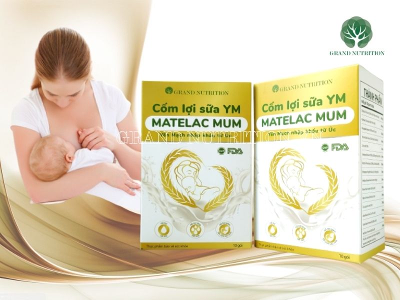 Cốm lợi sữa YM Matelac Mum cho người mất sữa sau sinh có tốt không?