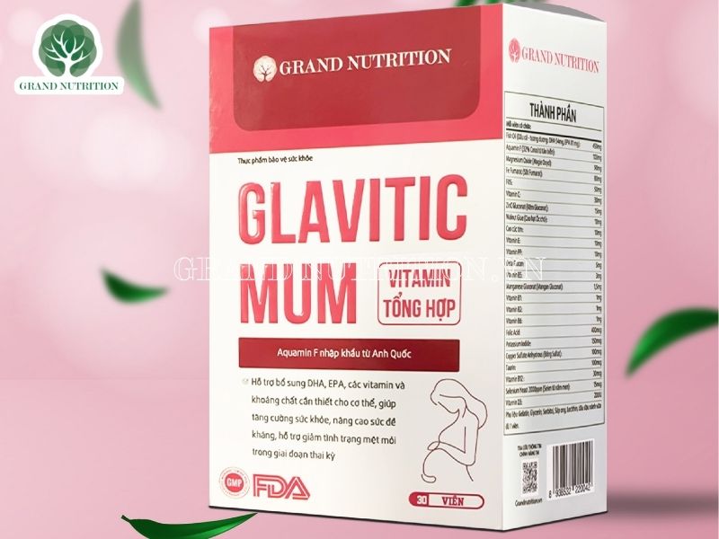 Địa chỉ mua Vitamin tổng hợp Glavitic Mum cho bà bầu ở đâu 